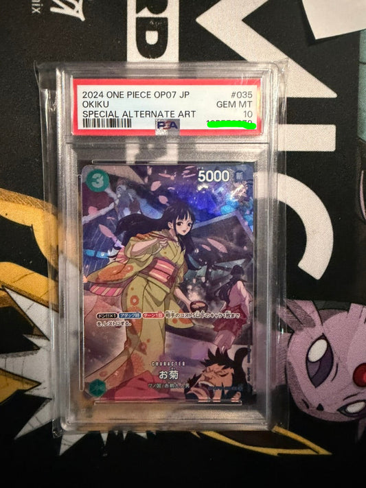 Okiku (OP01-035) PSA10