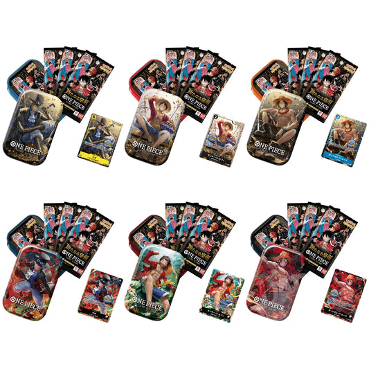 One Piece TCG Mini Tin Set VOL. 1 (6 pcs) - OP09 OP-09 JAPANESE JAP